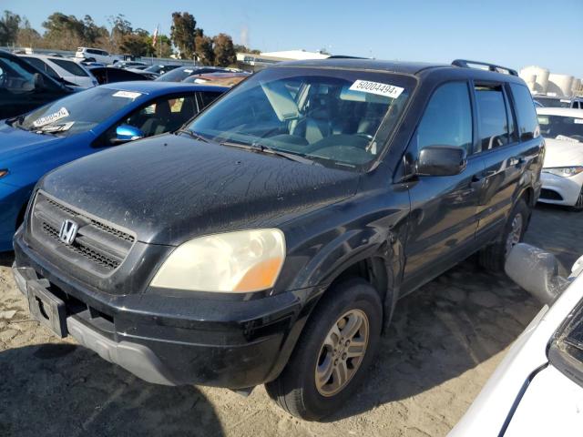 2HKYF18755H572412 - 2005 HONDA PILOT EXL BLACK photo 1