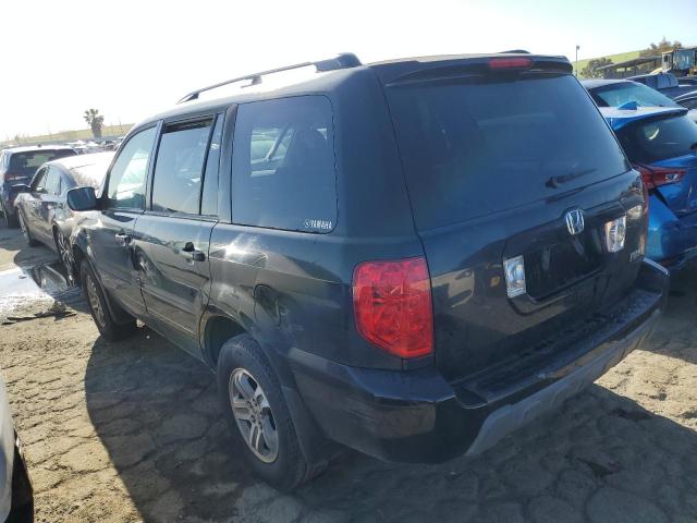 2HKYF18755H572412 - 2005 HONDA PILOT EXL BLACK photo 2