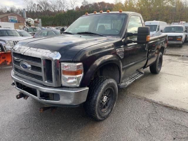 1FTNF21528EB17975 - 2008 FORD F250 SUPER DUTY BLACK photo 2