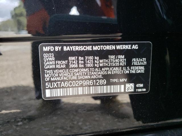 5UXTA6C02P9R61289 - 2023 BMW X5 XDRIVE45E CHARCOAL photo 13