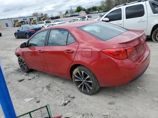 2T1BURHE8HC776850 - 2017 TOYOTA COROLLA L RED photo 2