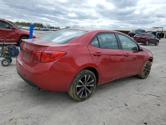 2T1BURHE8HC776850 - 2017 TOYOTA COROLLA L RED photo 3