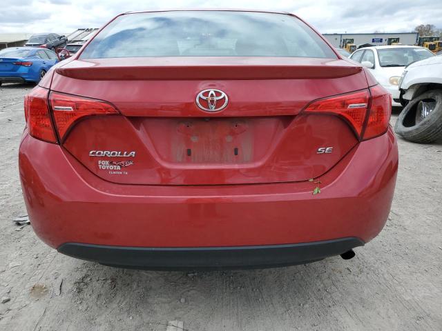 2T1BURHE8HC776850 - 2017 TOYOTA COROLLA L RED photo 6