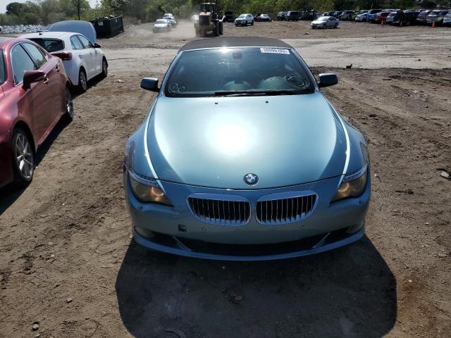 WBAEB53558CX61084 - 2008 BMW 650 I BLUE photo 5