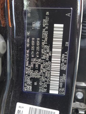 5TDHZRBHXLS054097 - 2020 TOYOTA HIGHLANDER XLE BLACK photo 14