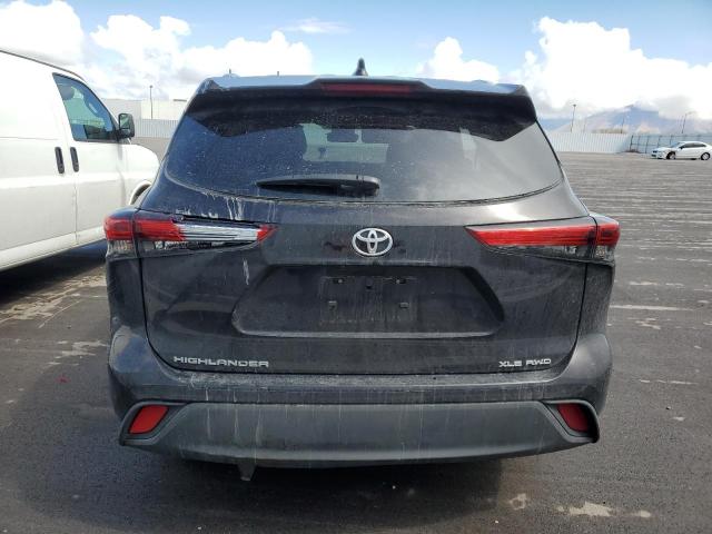 5TDHZRBHXLS054097 - 2020 TOYOTA HIGHLANDER XLE BLACK photo 6
