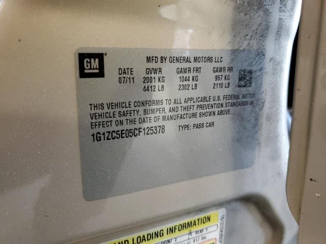 1G1ZC5E05CF125378 - 2012 CHEVROLET MALIBU 1LT BEIGE photo 13