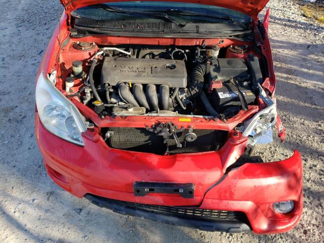 2T1KR32E35C492383 - 2005 TOYOTA COROLLA MA XR RED photo 11