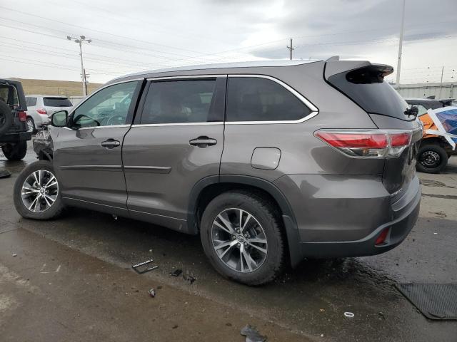 5TDJKRFH1GS285900 - 2016 TOYOTA HIGHLANDER XLE 灰色 照片 2