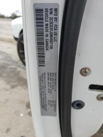 2C3CDZFJ0MH507105 - 2021 DODGE CHALLENGER R/T SCAT PACK WHITE photo 12