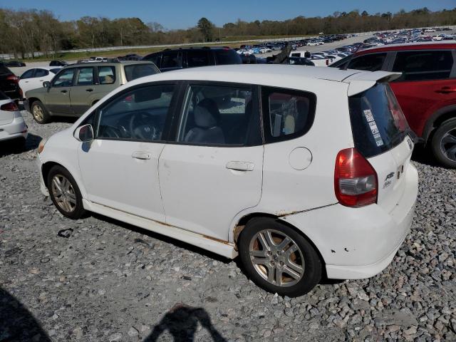 JHMGD37637S048913 - 2007 HONDA FIT S WHITE photo 2