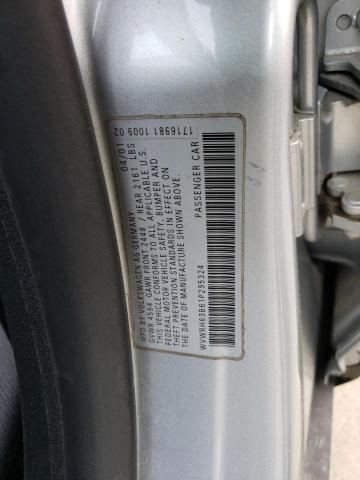 WVWRH63B61P295324 - 2001 VOLKSWAGEN PASSAT GLX Gümüş foto 12