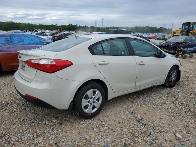 KNAFK4A67F5390747 - 2015 KIA FORTE LX WHITE photo 3