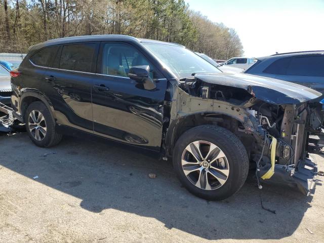 5TDGZRAH6MS525371 - 2021 TOYOTA HIGHLANDER XLE BLACK photo 4