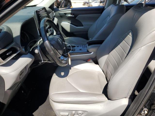 5TDGZRAH6MS525371 - 2021 TOYOTA HIGHLANDER XLE BLACK photo 7