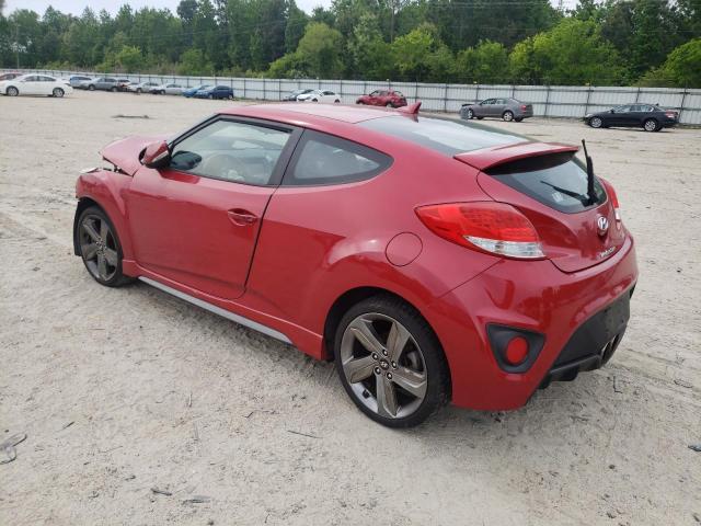 KMHTC6AE8EU201853 - 2014 HYUNDAI VELOSTER TURBO RED photo 2