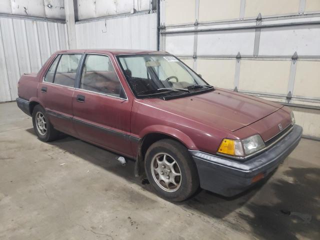 1HGEC4637HA070561 - 1987 HONDA CIVIC 1.5 BURGUNDY photo 4