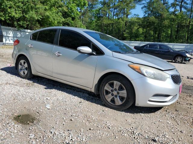 KNAFK4A66F5257655 - 2015 KIA FORTE LX SILVER photo 4