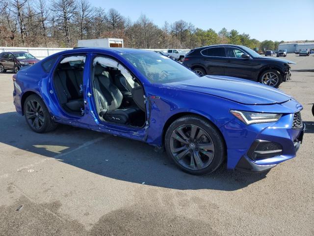 19UUB6F52MA000536 - 2021 ACURA TLX TECH A BLUE photo 4
