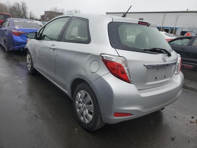 JTDJTUD38ED582761 - 2014 TOYOTA YARIS SILVER photo 2