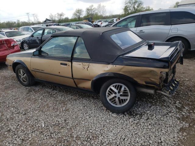 1G2JU31M7H7579605 - 1987 PONTIAC SUNBIRD GT TWO TONE photo 2