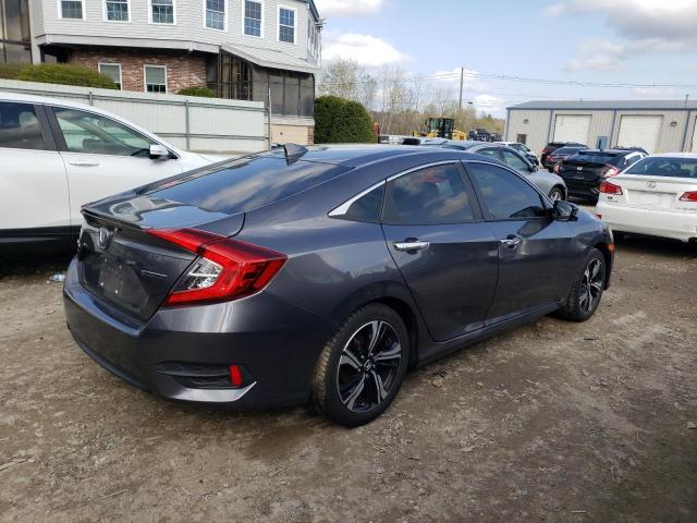 JHMFC1F90JX005879 - 2018 HONDA CIVIC TOURING GRAY photo 3