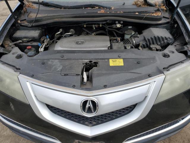 2HNYD2H61BH528988 - 2011 ACURA MDX TECHNOLOGY أسود صورة 12