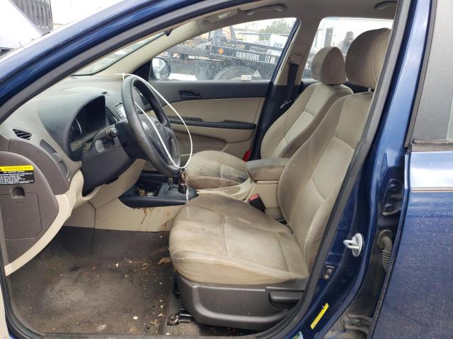 KMHDB8AEXCU139341 - 2012 HYUNDAI ELANTRA TO GLS BLUE photo 7