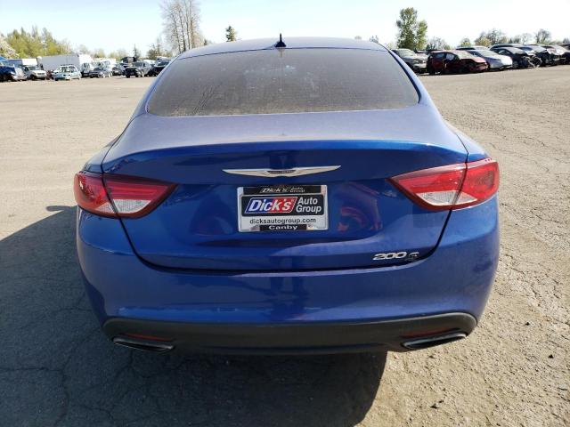 1C3CCCBGXGN133673 - 2016 CHRYSLER 200 S BLUE photo 6