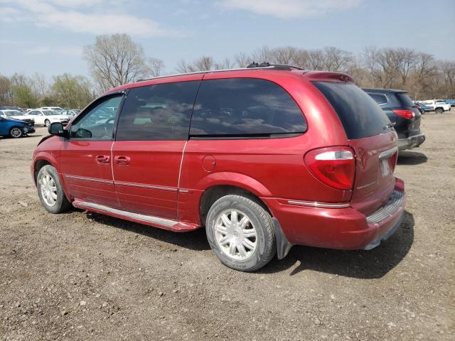 2C4GP64L95R135802 - 2005 CHRYSLER TOWN & COU LIMITED RED photo 2