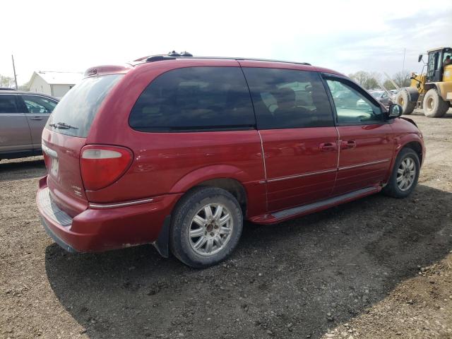 2C4GP64L95R135802 - 2005 CHRYSLER TOWN & COU LIMITED RED photo 3