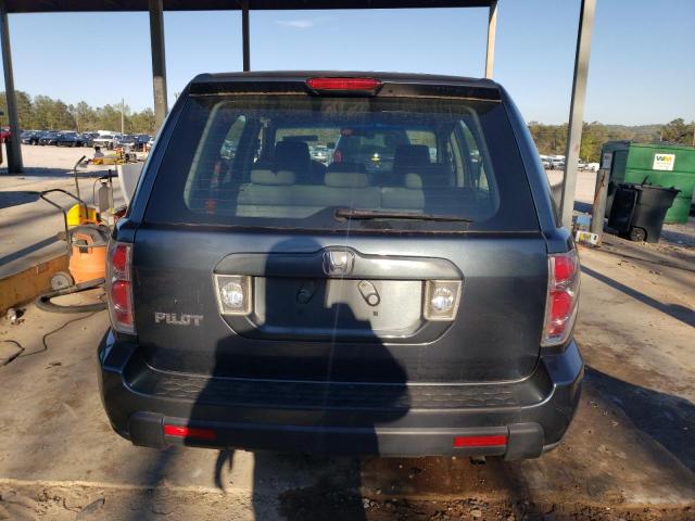 5FNYF28166B032195 - 2006 HONDA PILOT LX BLACK photo 6