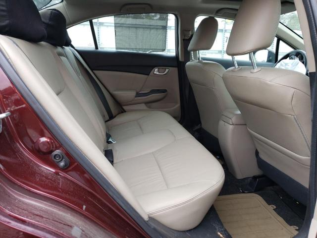 19XFB2F94EE037301 - 2014 HONDA CIVIC EXL ბურგუნდია ფოტო 10