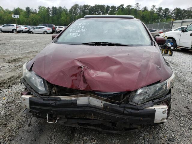 19XFB2F94EE037301 - 2014 HONDA CIVIC EXL ბურგუნდია ფოტო 5