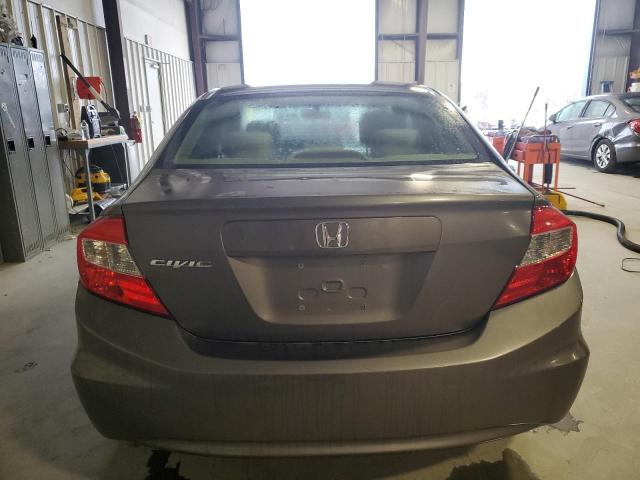 19XFB2F56CE107181 - 2012 HONDA CIVIC LX GRAY photo 6