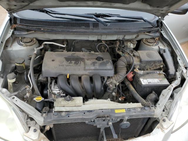 2T1KR32E54C184839 - 2004 TOYOTA COROLLA MA XR SILVER photo 11