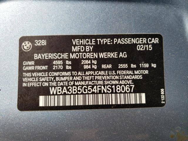 WBA3B5G54FNS18067 - 2015 BMW 328 XI SULEV BLUE photo 12