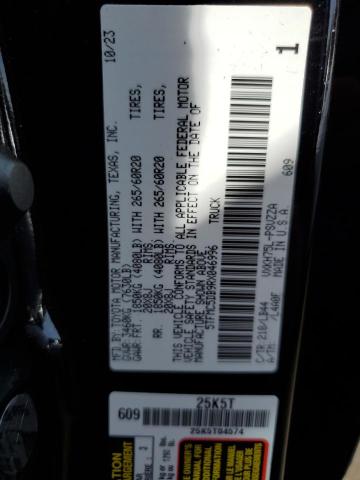 5TFMC5DB9RX046996 - 2024 TOYOTA TUNDRA CREWMAX PLATINUM Schwarz Foto 12