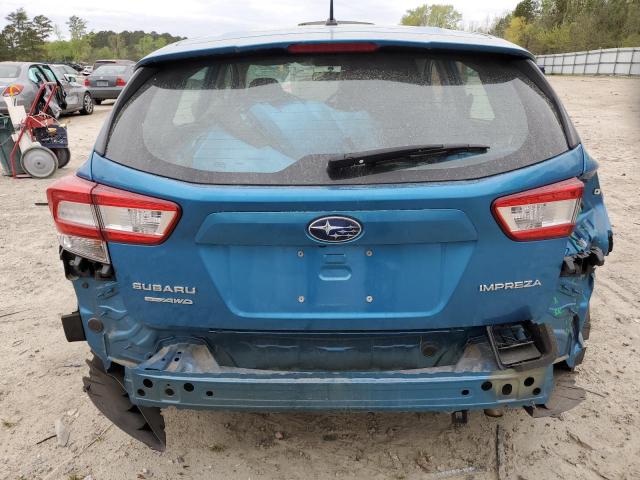 4S3GTAA63K3726550 - 2019 SUBARU IMPREZA TEAL photo 6