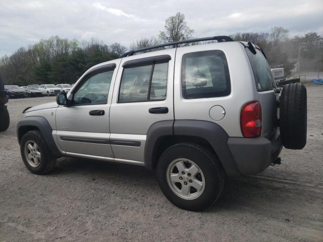 1J4GL48K34W246489 - 2004 JEEP LIBERTY SPORT SILVER photo 2