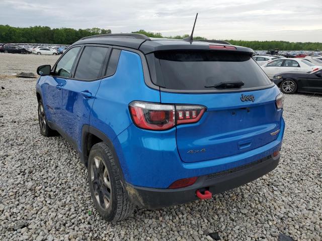 3C4NJDDB1HT680771 - 2017 JEEP COMPASS TRAILHAWK BLUE photo 2