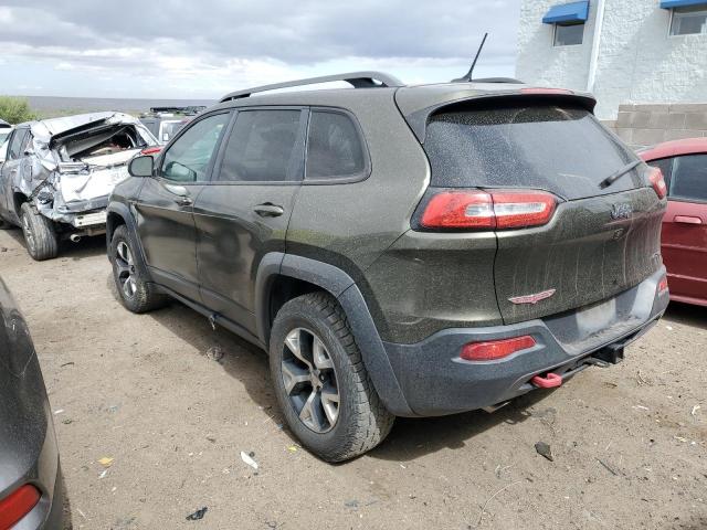 1C4PJMBS7FW740992 - 2015 JEEP CHEROKEE TRAILHAWK 绿色 照片 2