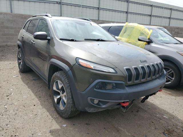 1C4PJMBS7FW740992 - 2015 JEEP CHEROKEE TRAILHAWK 绿色 照片 4