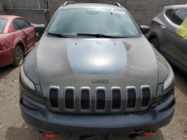 1C4PJMBS7FW740992 - 2015 JEEP CHEROKEE TRAILHAWK 绿色 照片 5