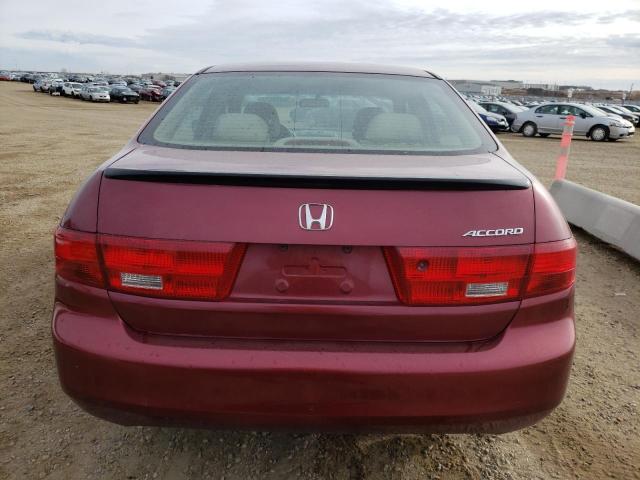 1HGCM56175A800926 - 2005 HONDA ACCORD DX RED photo 6