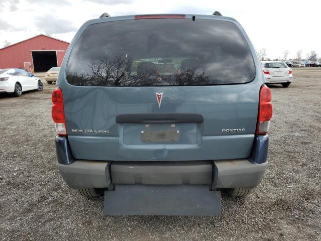 1GMDU23157D154725 - 2007 PONTIAC MONTANA SV6 BLUE photo 6