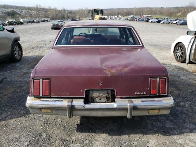 1G3AR69A9EM486199 - 1984 OLDSMOBILE CUTLASS SU MAROON photo 6