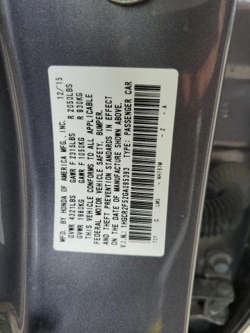 1HGCR2F52GA095393 - 2016 HONDA ACCORD SPORT GRAY photo 13