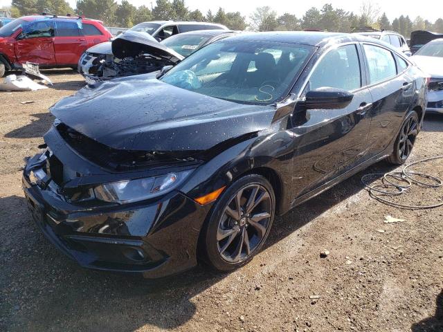 2HGFC2F85LH557000 - 2020 HONDA CIVIC SPORT 黑色 照片 1