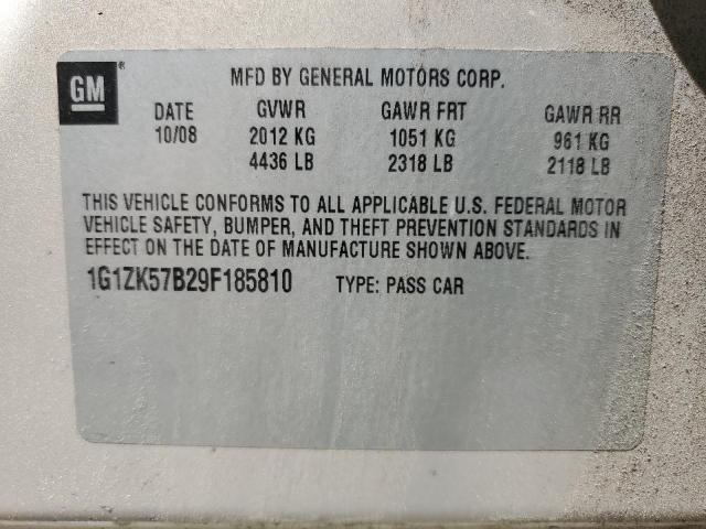 1G1ZK57B29F185810 - 2009 CHEVROLET MALIBU LTZ Алтын фото 12